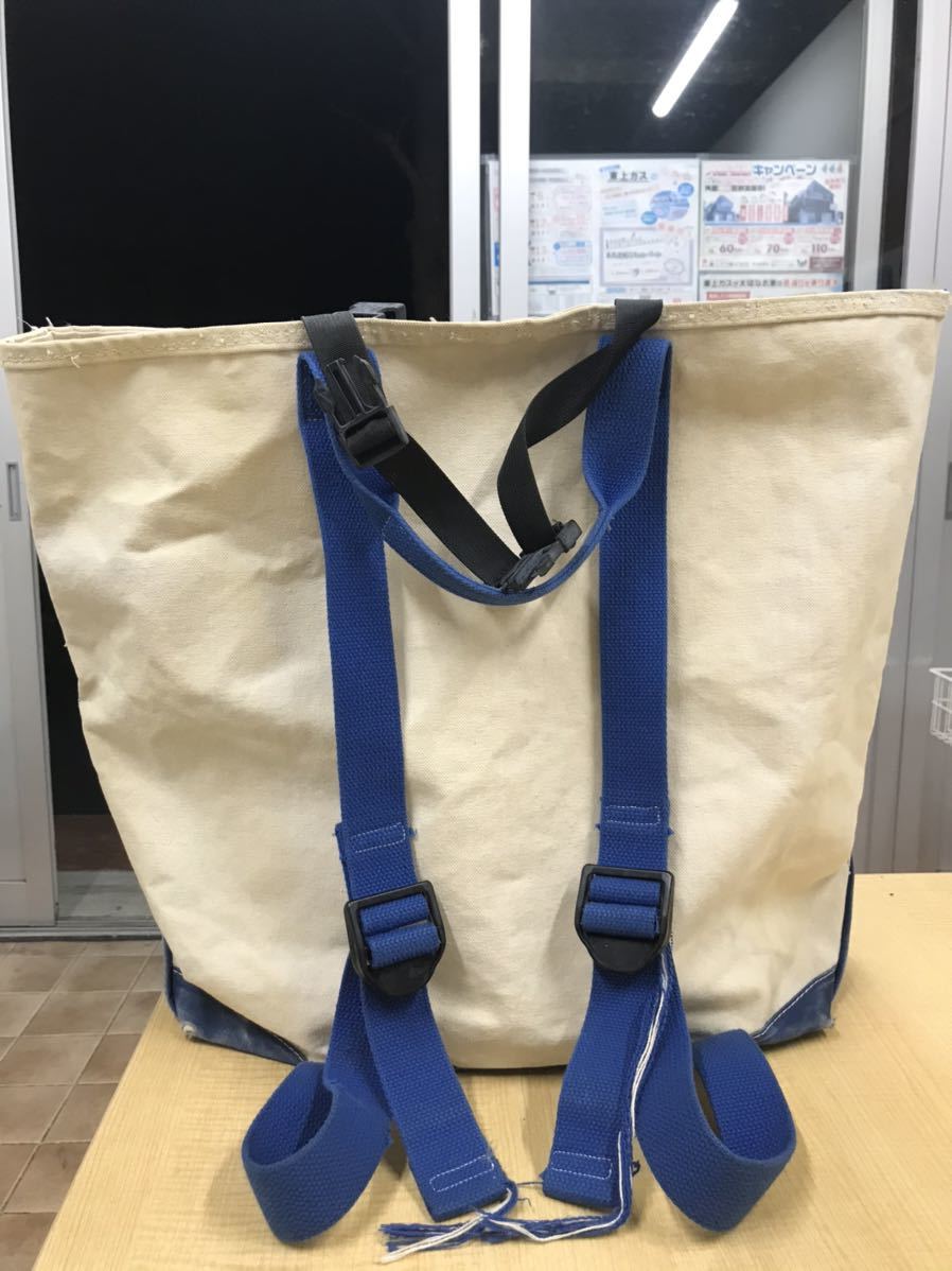 ビンテージ　80s usa製 Ｌ.ＬBEAN 2way リュック　トート　キャンバス　toto バックパック　エルエルビーン　デラックス　トートバック