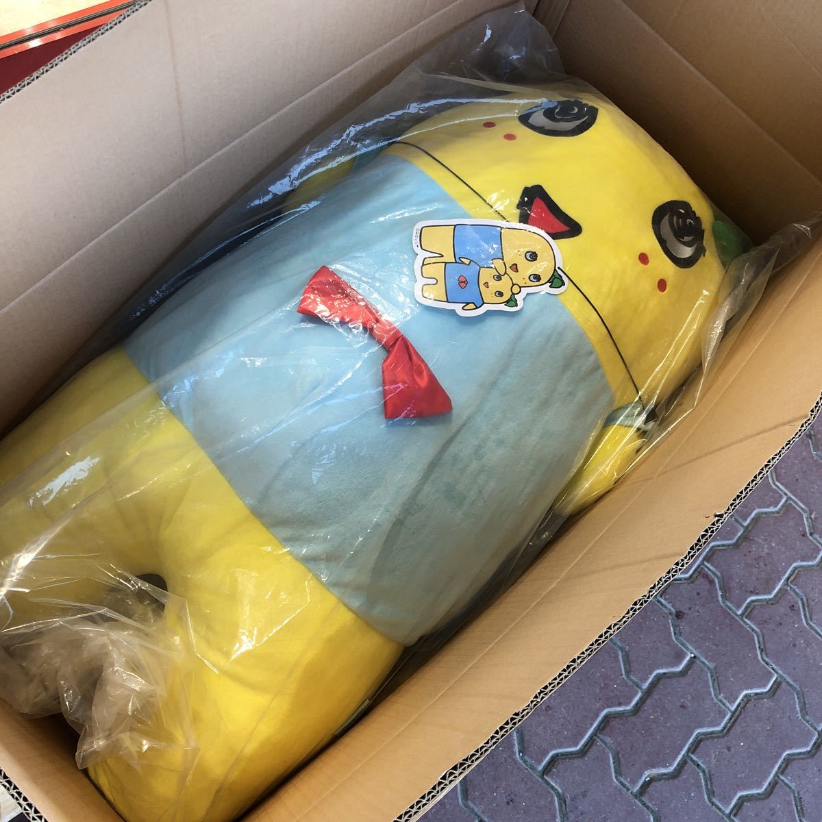 90cmのふなっしーぬいぐるみ バージョン2 特大 現状渡しのジャンク扱い ビニール袋のまま飾ってたお品 キャラクター 売買されたオークション情報 Yahooの商品情報をアーカイブ公開 オークファン Aucfan Com
