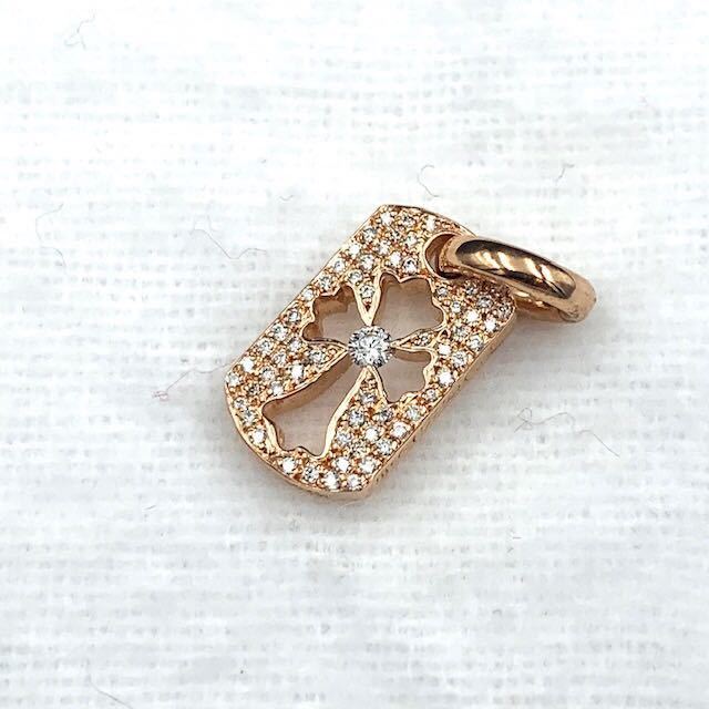 本物 正規品 1万円スタート クロムハーツ ChromeHearts 22k ドックタグ