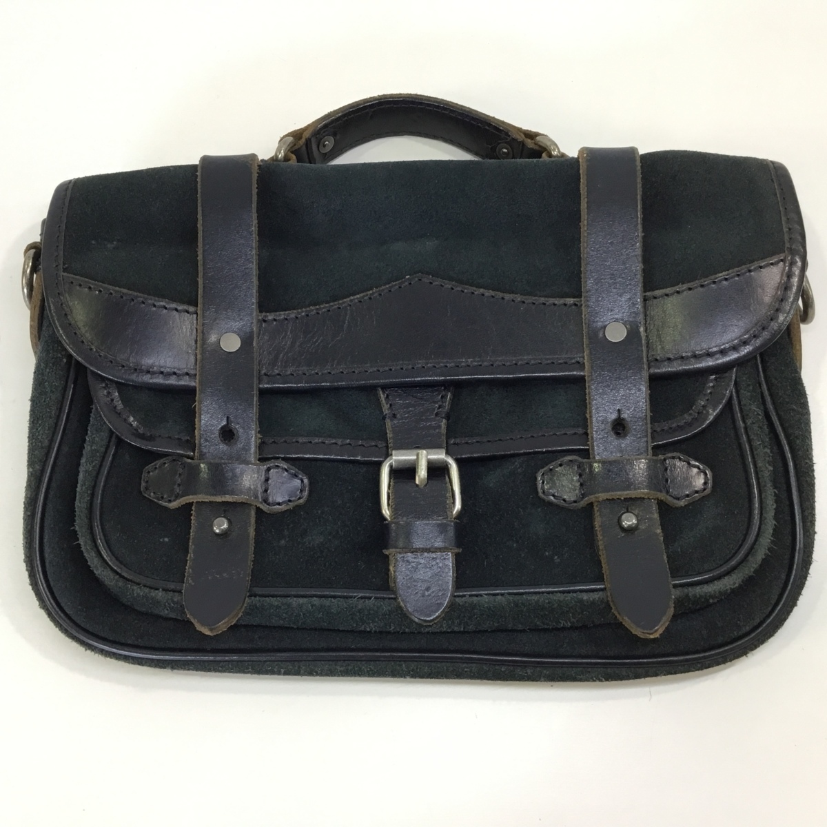 激安大特価，得価 RUGBY RALPH LAUREN ラルフローレン ２Wayスエードショルダーバッグ 肩紐欠品 本革 レザー 惜しまれつつも終了 紺/ネイビー(かばん、バッグ)｜売買されたオークション情報、yahooの商品情報をアー かばん、バッグ