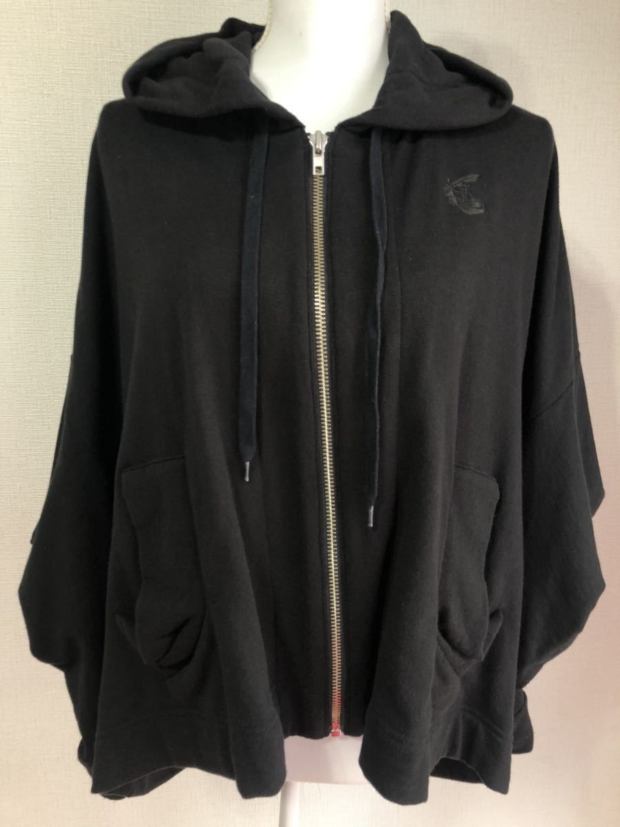中古】vivienne westwood ヴィヴィアンウエストウッド パーカー 黒 