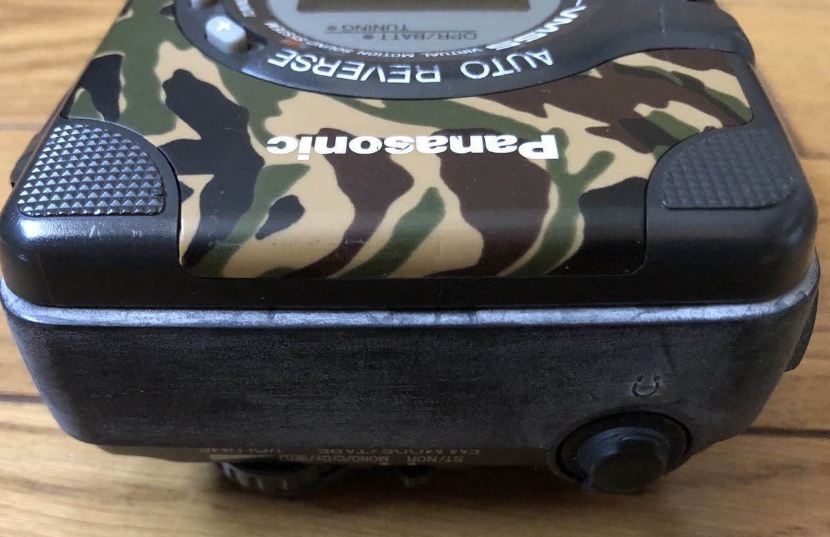 動作 Panasonic SHOCK WAVE カモフラ 迷彩 ポータブルカセット