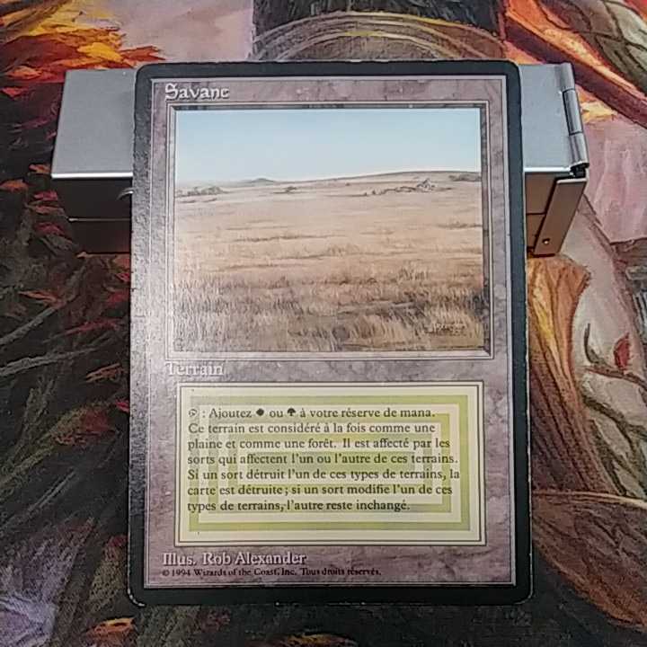 RV Savannah 黒枠 仏語 MP MTG サバンナ デュアルランド MTG専門店