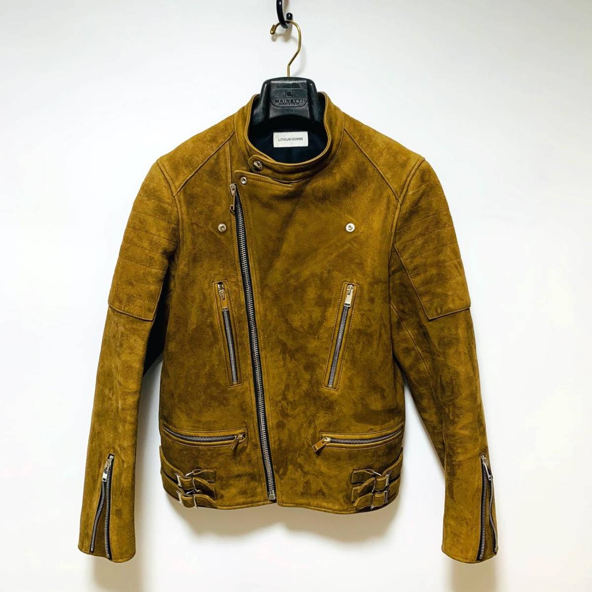 LITHIUM HOMME(リチウムオム)スエードレザーダブルライダース 