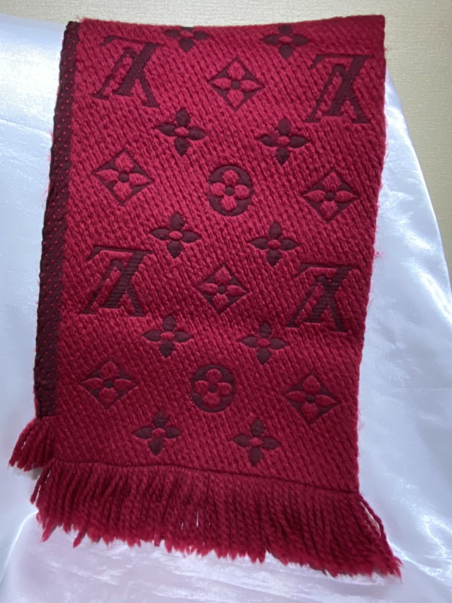 LOUIS マフラー VUITTON ルイ・ヴィトン ルイヴィトン レッド