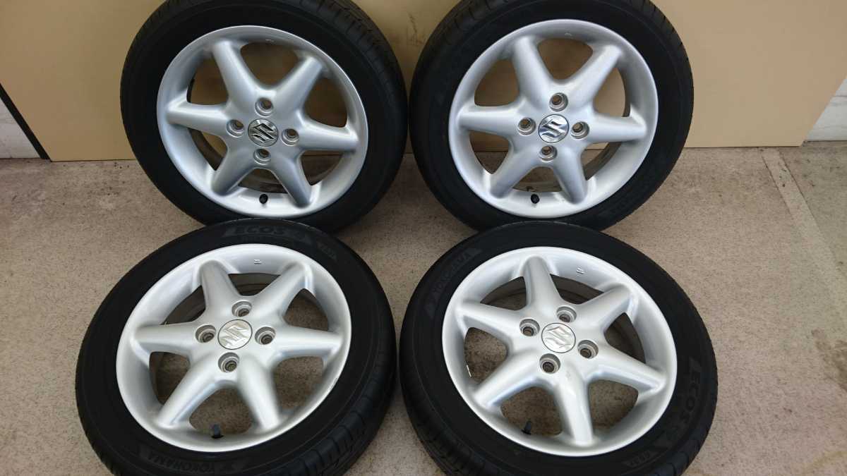SUZUKI 純正ホイール 14×4.5J 国産タイヤ 165/55R14 4本set