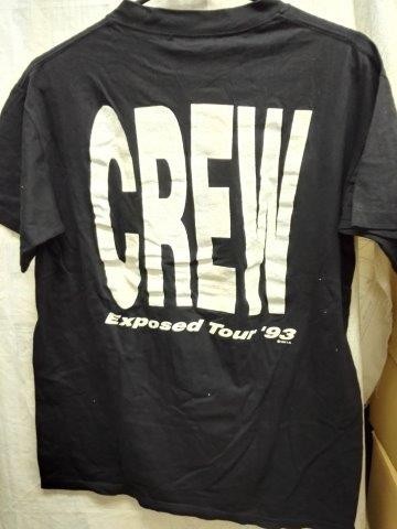 【USA製/XXL】 シングルステッチ カントリー バンドTシャツ 00008 バンドTシャツ ヴィンスニール エクスポーズドツアー93 スタッフ