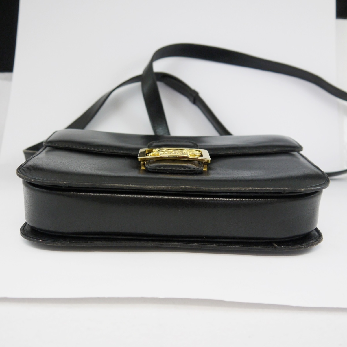 ☆USED品 CELINE【セリーヌ ヴィンテージ 馬車金具 ショルダーバッグ 