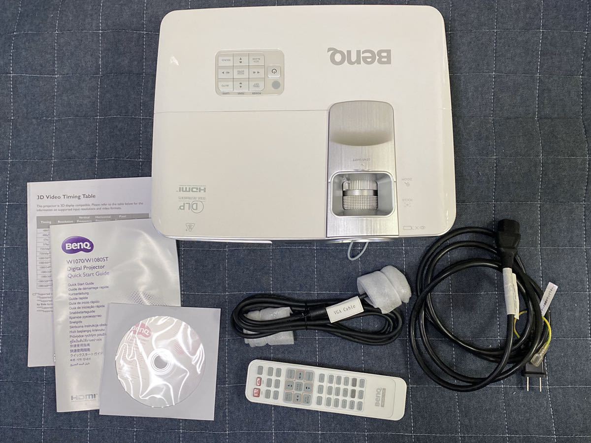 BenQ W1070 プロジェクター DLP フルHD ホームプロジェクター 映像機器