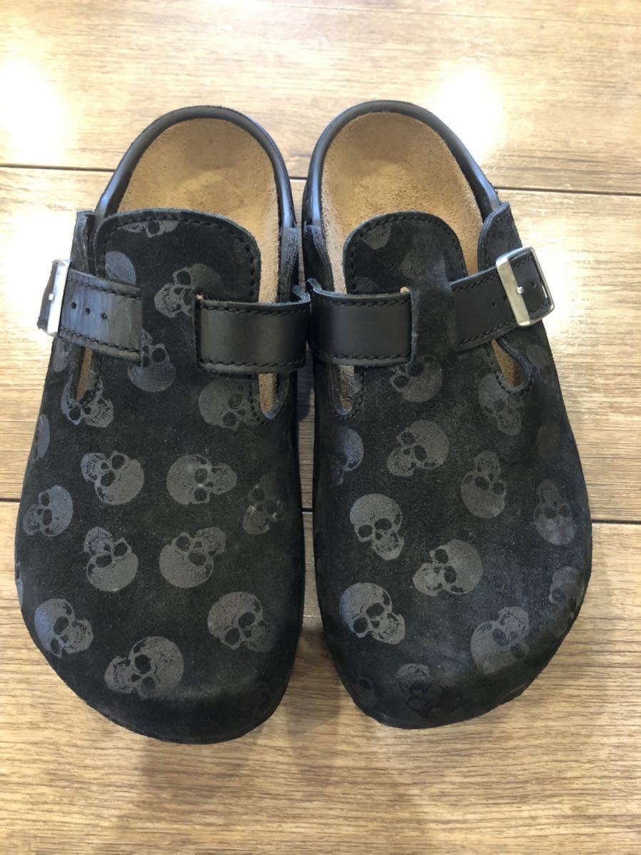 正規品，品質保証 ビルケンシュトック フットプリンツ サンダル ボストン スカル BIRKENSTOCK footprints 黒 ブラック サイズ41 26.5センチ(26.5cm)｜売買されたオークション情報、yahooの商品情報をアーカイブ公開 - オ 靴、サンダル