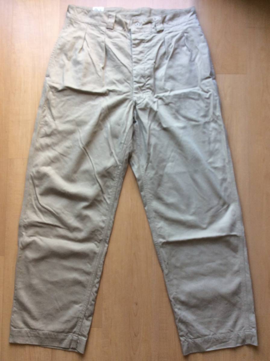 試着のみ 実物 50s～60s M52 フランス軍 34サイズ 後期 チノパン