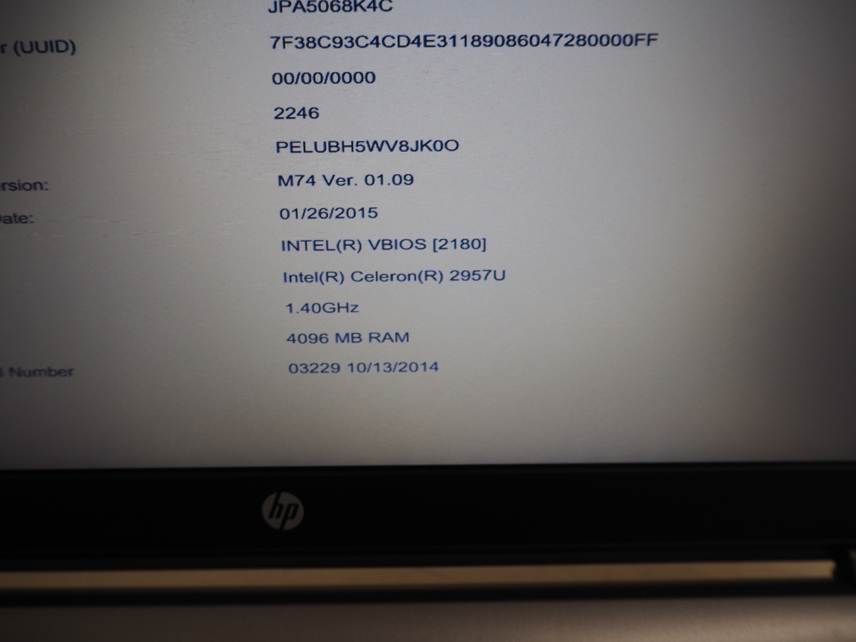 ハード王】HP ProBook430G2/Celeron2957U/4GB/HDD無/バイオスOK/w8p 