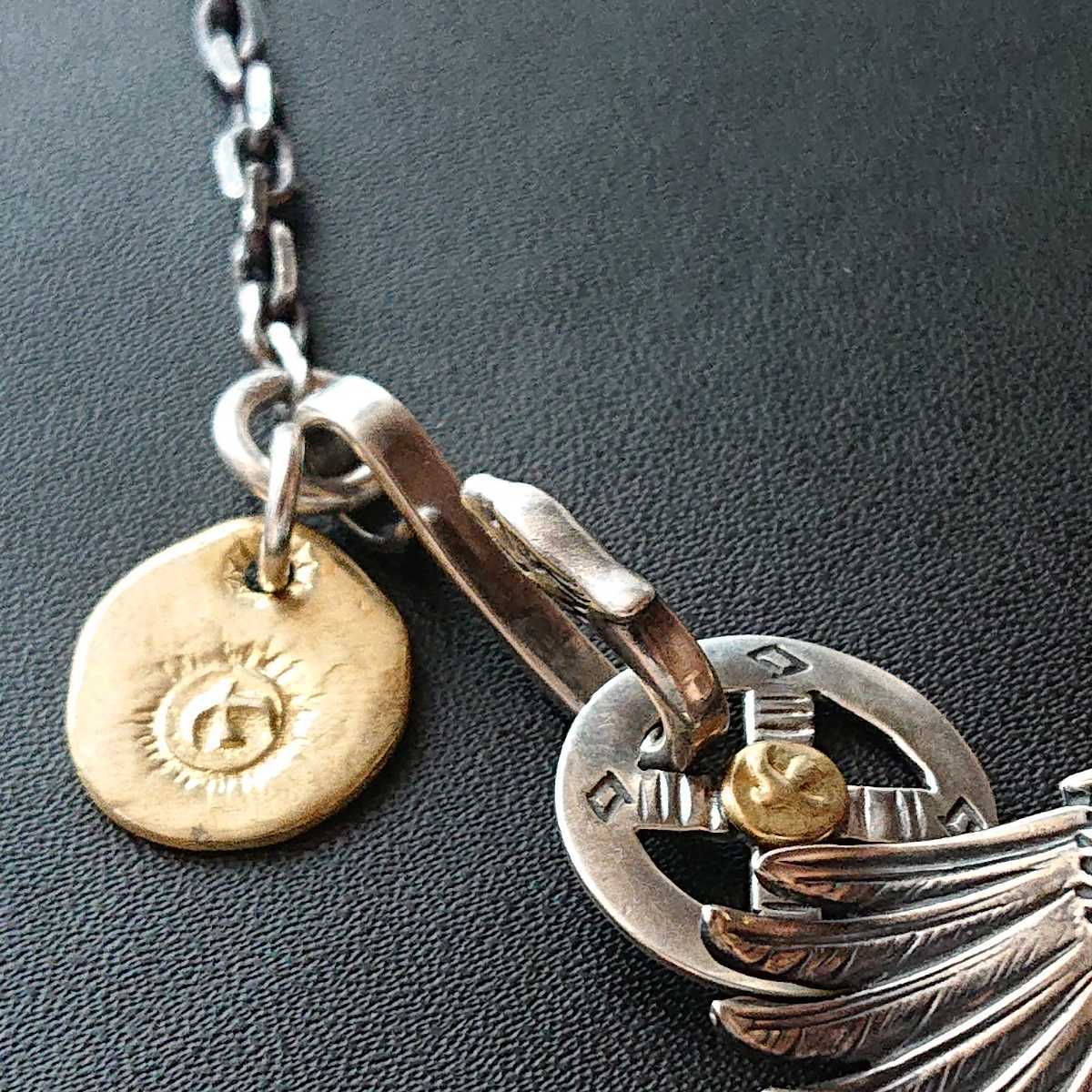 【goro's】オールド 全銀 プレーンスプーン 細丸チェーン イーグルフック goro's】オールド 全銀 プレーンスプーン 細丸チェーン イーグルフック