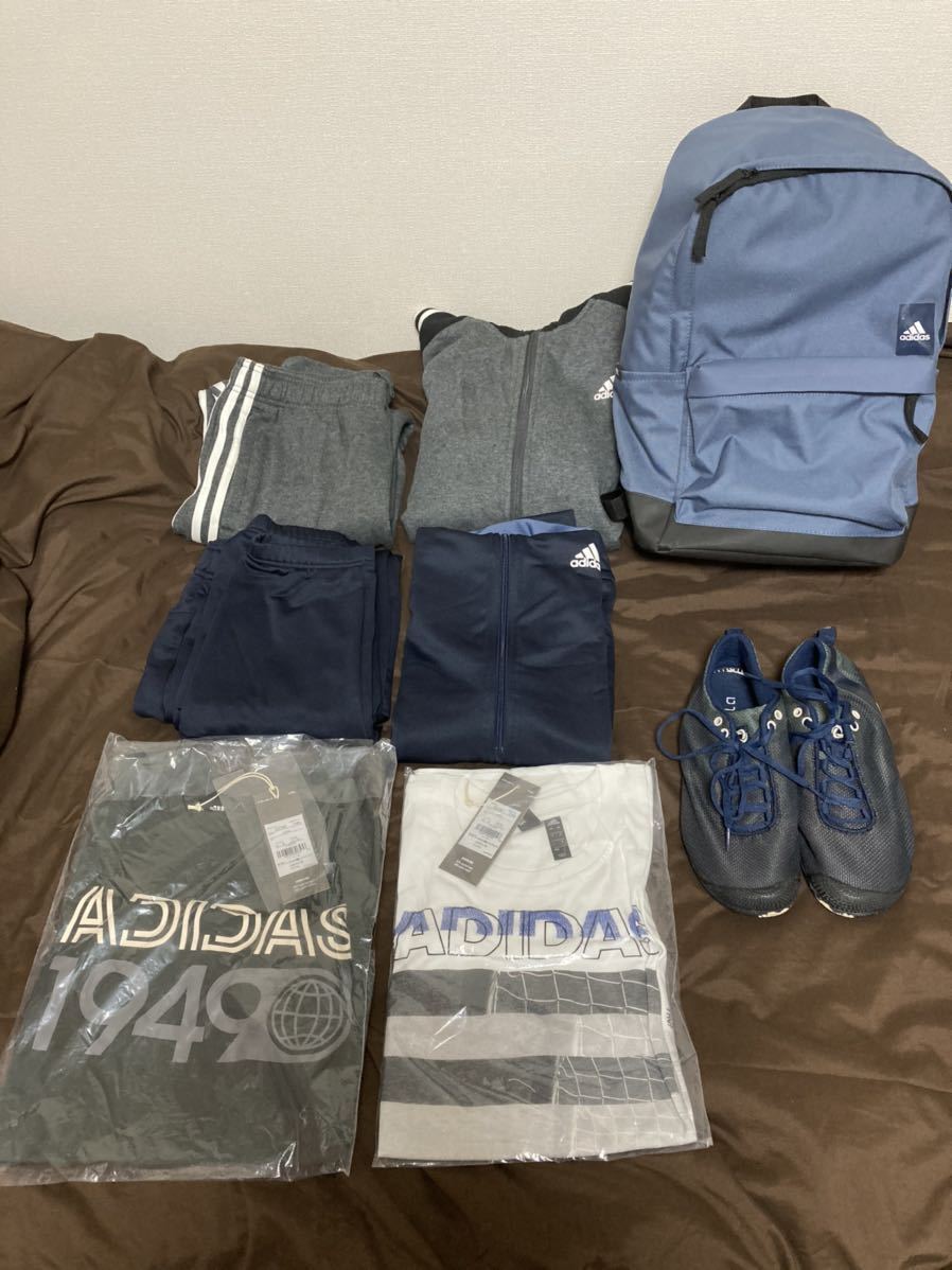  adidas 上下セット ジャージ スウェット TシャツＬ 2020福袋(アディダス)｜売買されたオークション情報、yahooの商品情報をアーカイブ公開 - オークファン ジャージ