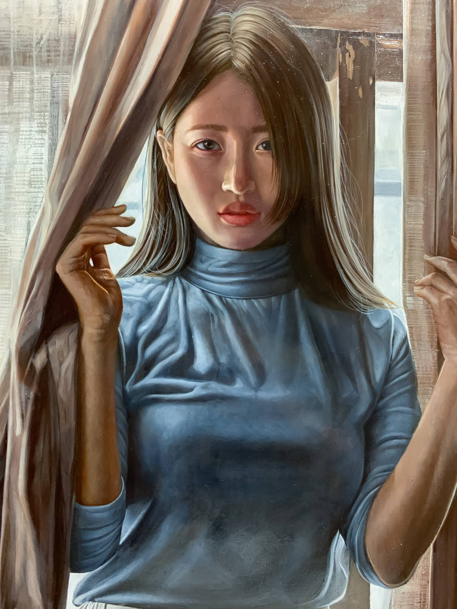 新作 2020年作 M15号 茅原佳介 写実絵画 真筆保証 油彩画 油絵 白日会 新作 2020年作 M15号 茅原佳介 写実絵画 真筆保証 油彩画 油絵 白日会