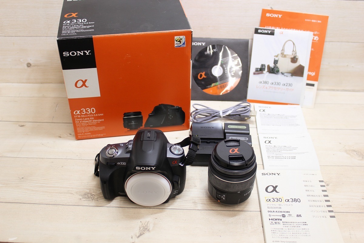 SONY α330 デジタル一眼レフカメラ 本体とレンズセット ◎SONY ソニー α330 ズームレンズキット DSLR-A330 SAL1855 DT3.5-5.6