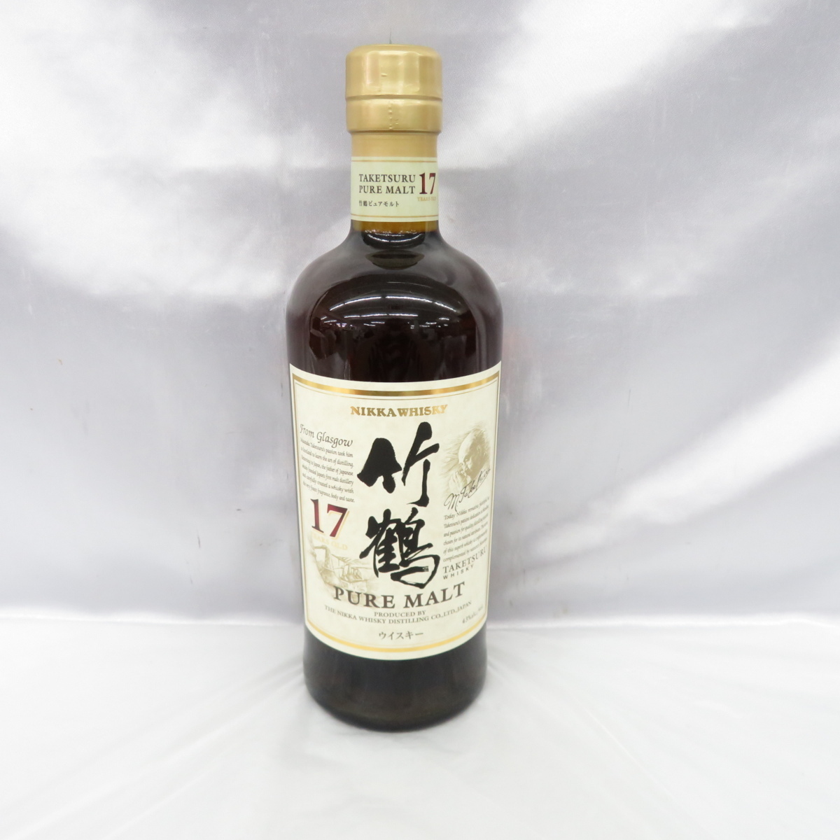未開栓 竹鶴17年 ピュアモルトウイスキー 古酒 700ml 43% 箱付き 管理