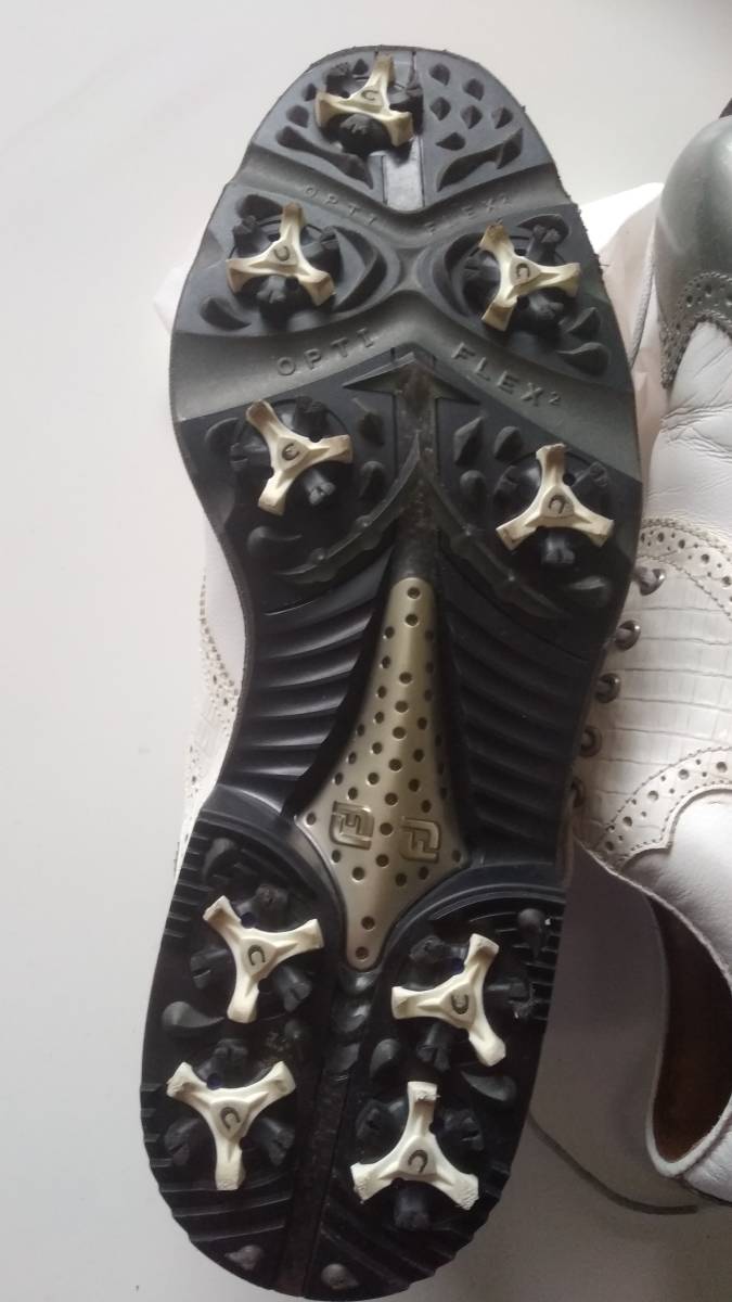 FOOT JOY フットジョイ ICON ゴルフシューズ ホワイト系 26W【中古】メンズ_6