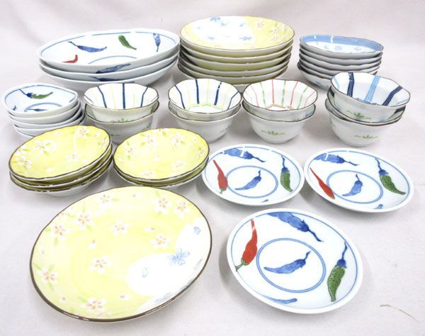 送料200円(税込220円)■ly761■和食器(プレート・小鉢・小皿) 多種 38点【シンオク】