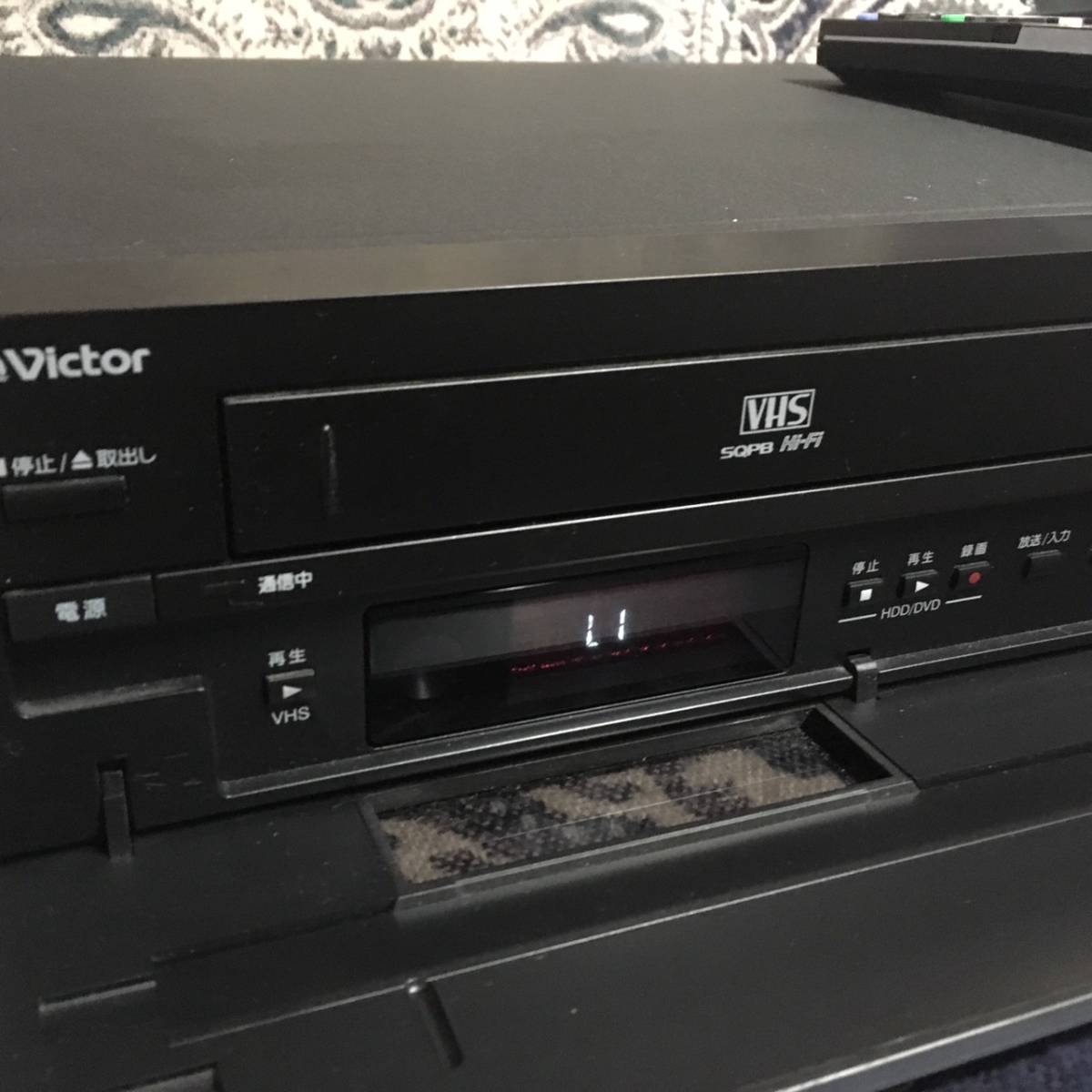 D15b84D Victor ビクター DR-HX250 リモコン B-CASカード HDD DVD VHS