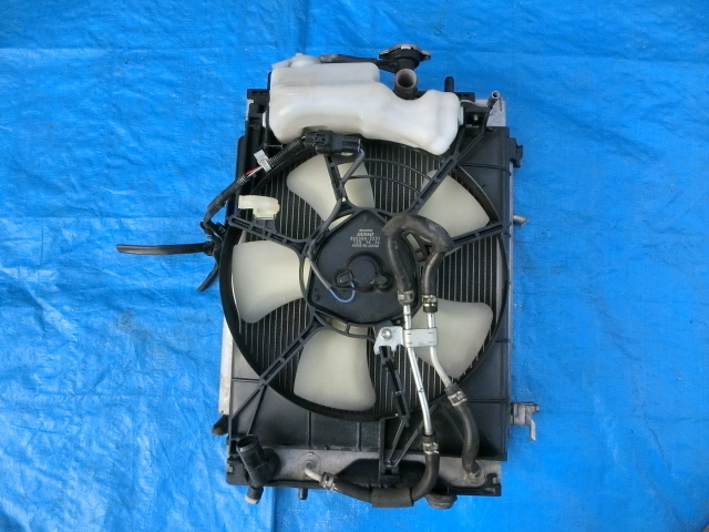 タントカスタム L375S ターボ KF-DET ラジエーター/コンデンサー/電動