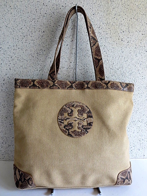トリーバーチ トートバッグ パイソン Tory TORY - ロゴ Burch BURCH トリーバーチ トートバッグ パイソン Tory TORY - ロゴ Burch BURCH