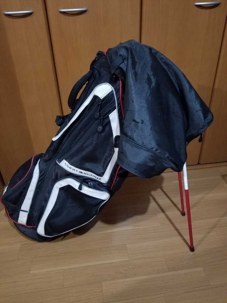 中古ジャンク☆トミーヒルフィガー☆スタンドキャディバッグ☆ゴルフ