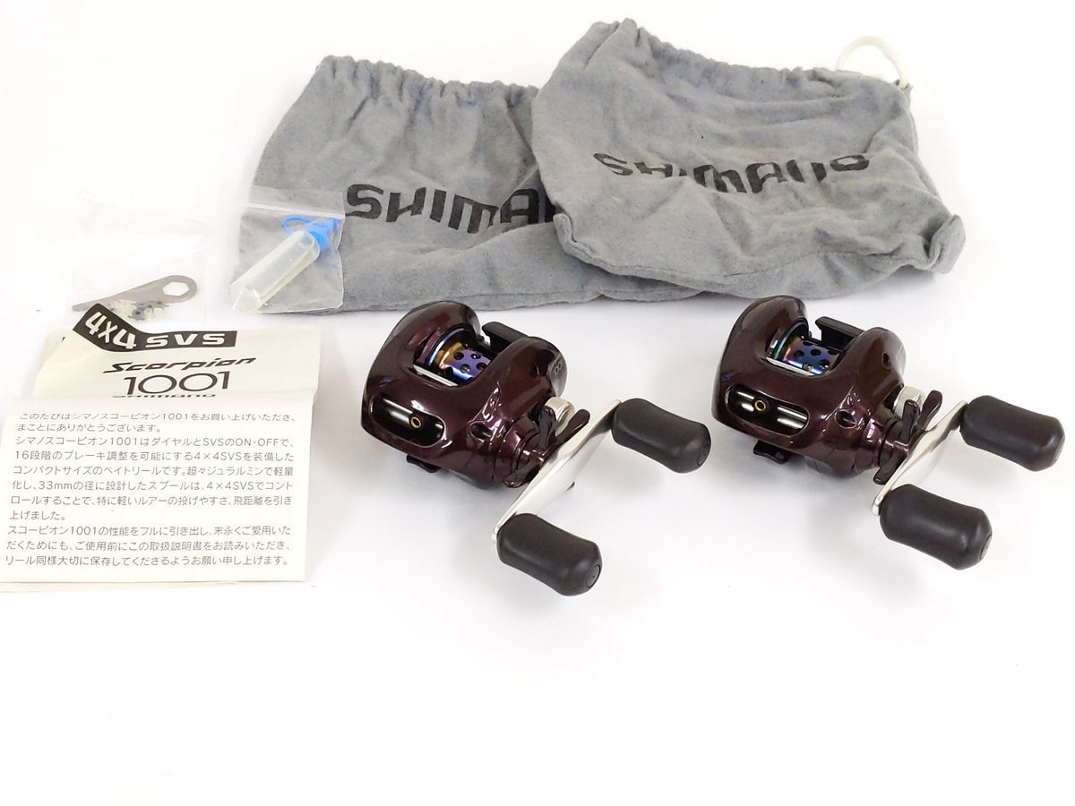  シマノ スコーピオン 1001 2点セット(シマノ)｜売買されたオークション情報、yahooの商品情報をアーカイブ公開 - オークファン シマノ