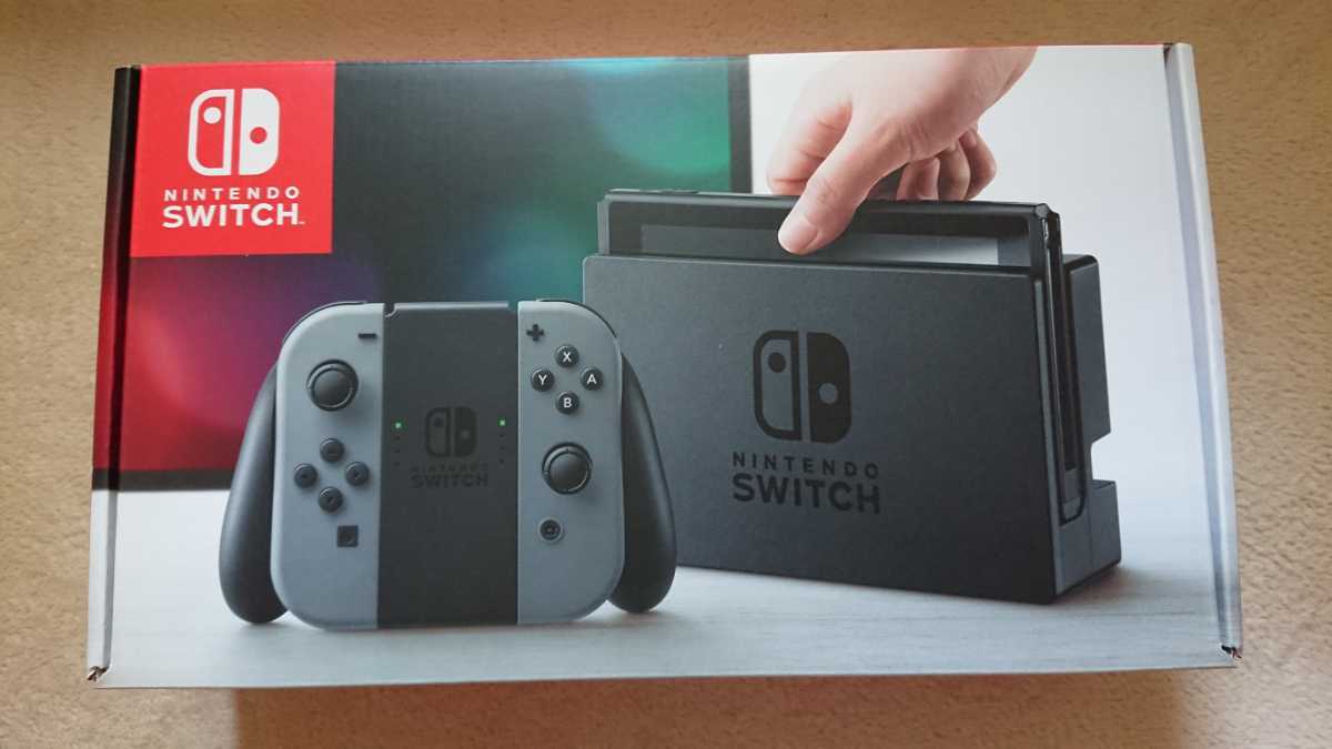 動作確認済】 ニンテンドースイッチ Nintendo Switch 本体 グレー 未