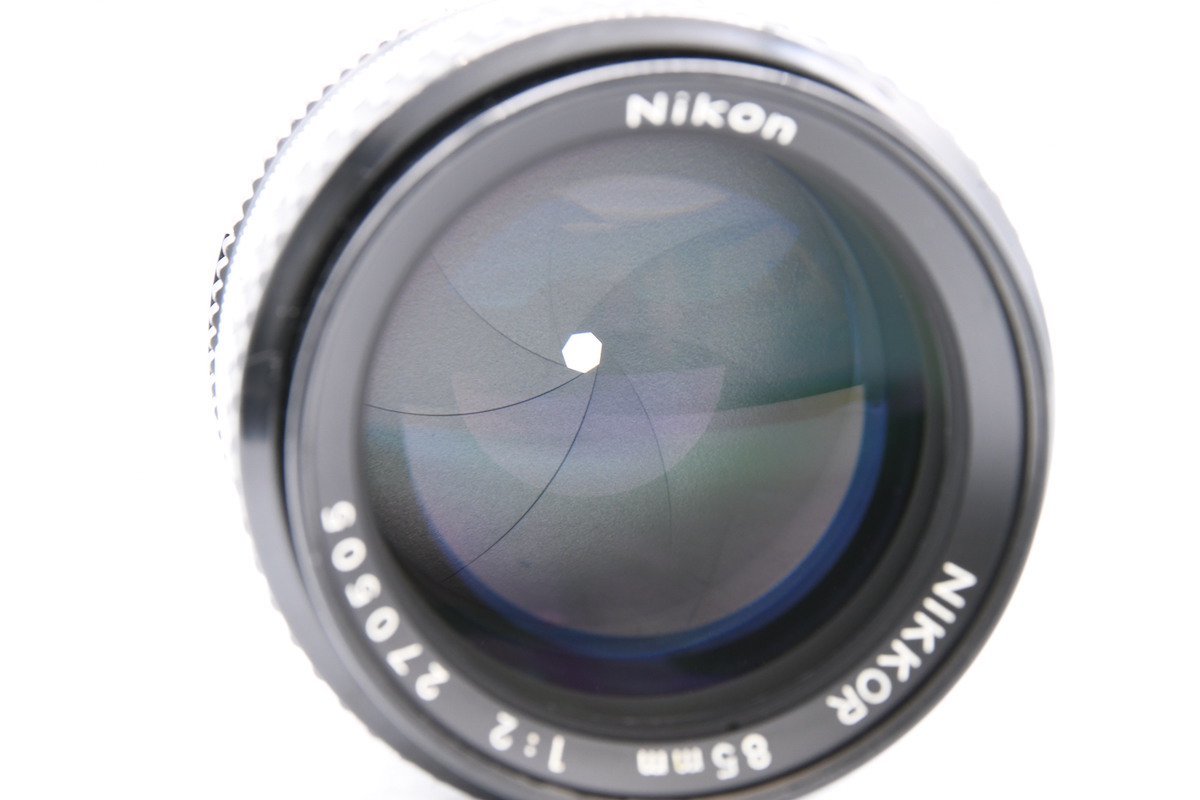 ◇ NIKON ニコン AI-S NIKKOR 85mm F2 Fマウント MFレンズ 中望遠単