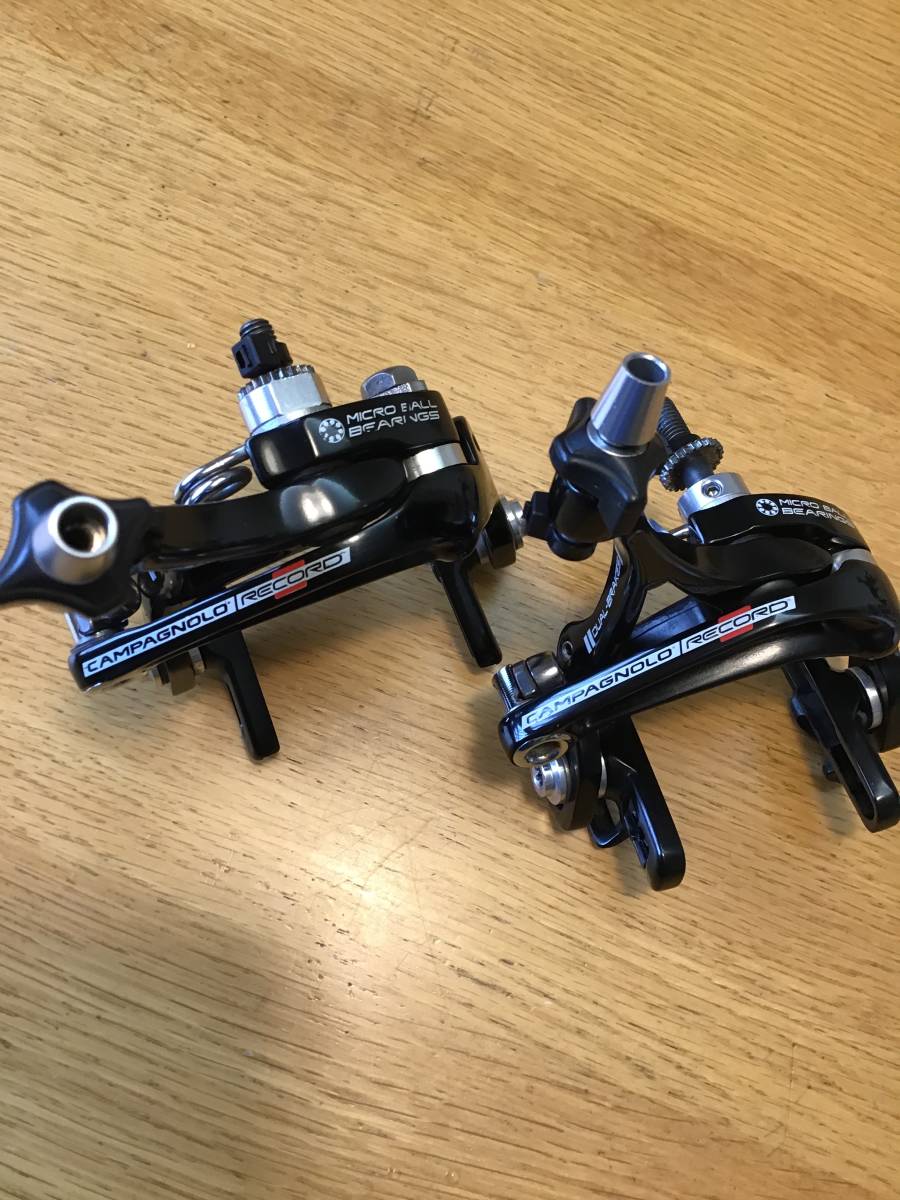 即決！ カンパニョーロ レコード スケルトンブレーキ 前後セット 中古