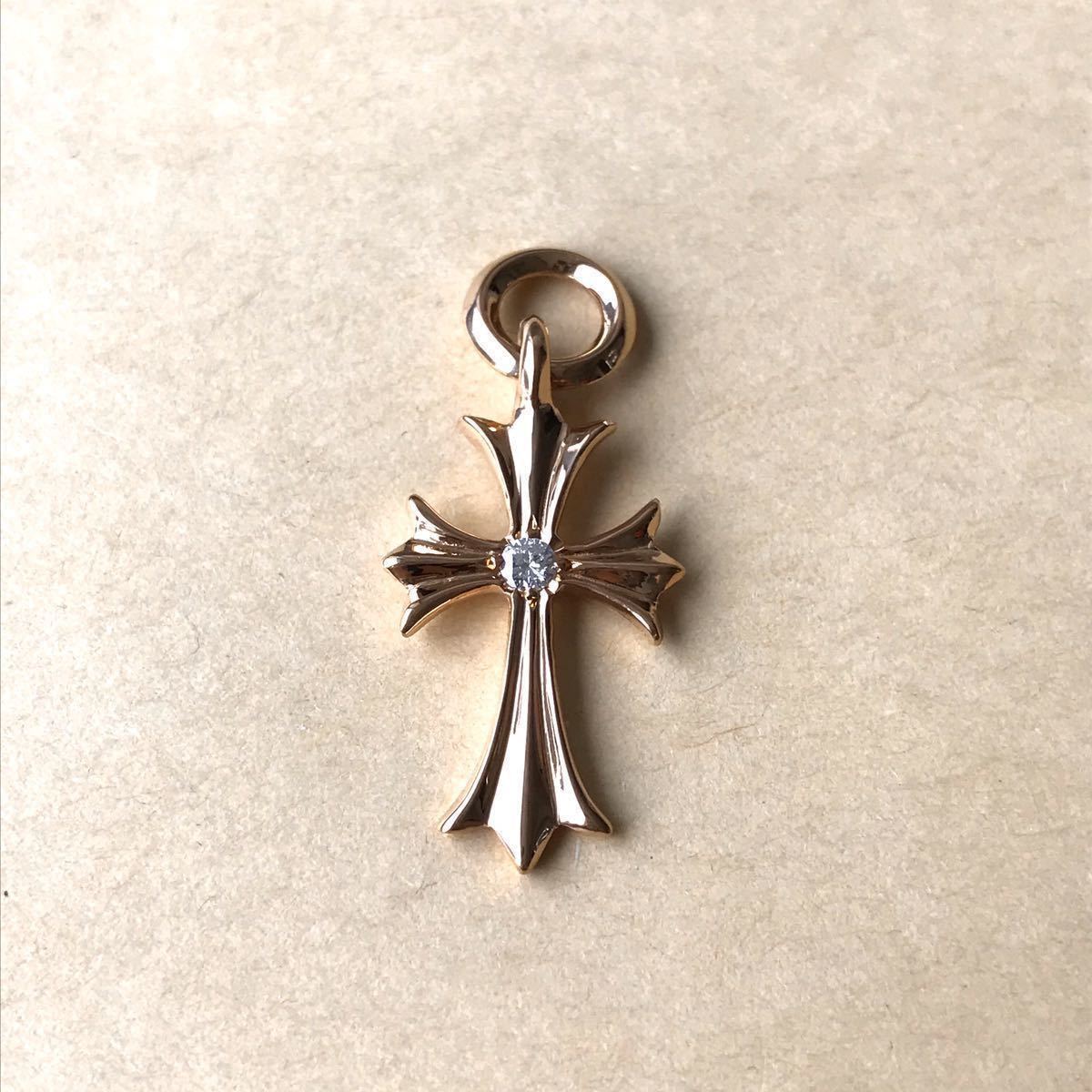 1円スタ□本物□CHROME HEARTS クロスネックレス タイニー クロス