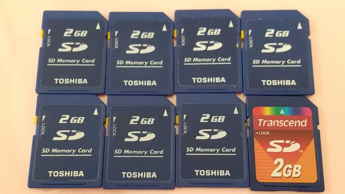 SDカード 2GB 8枚セット SDカード
