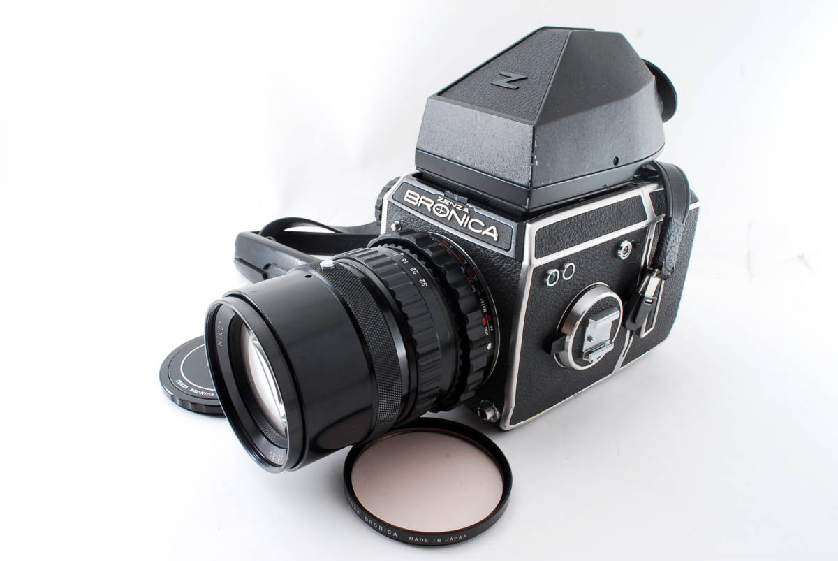 ★動作確認済★ZENZA BRONICA EC プリズムファインダー+ NIKKOR-P 200mm F4 中判フィルムカメラ ゼンザブロニカ_1