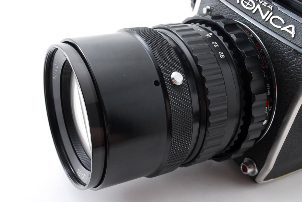 ★動作確認済★ZENZA BRONICA EC プリズムファインダー+ NIKKOR-P 200mm F4 中判フィルムカメラ ゼンザブロニカ_10