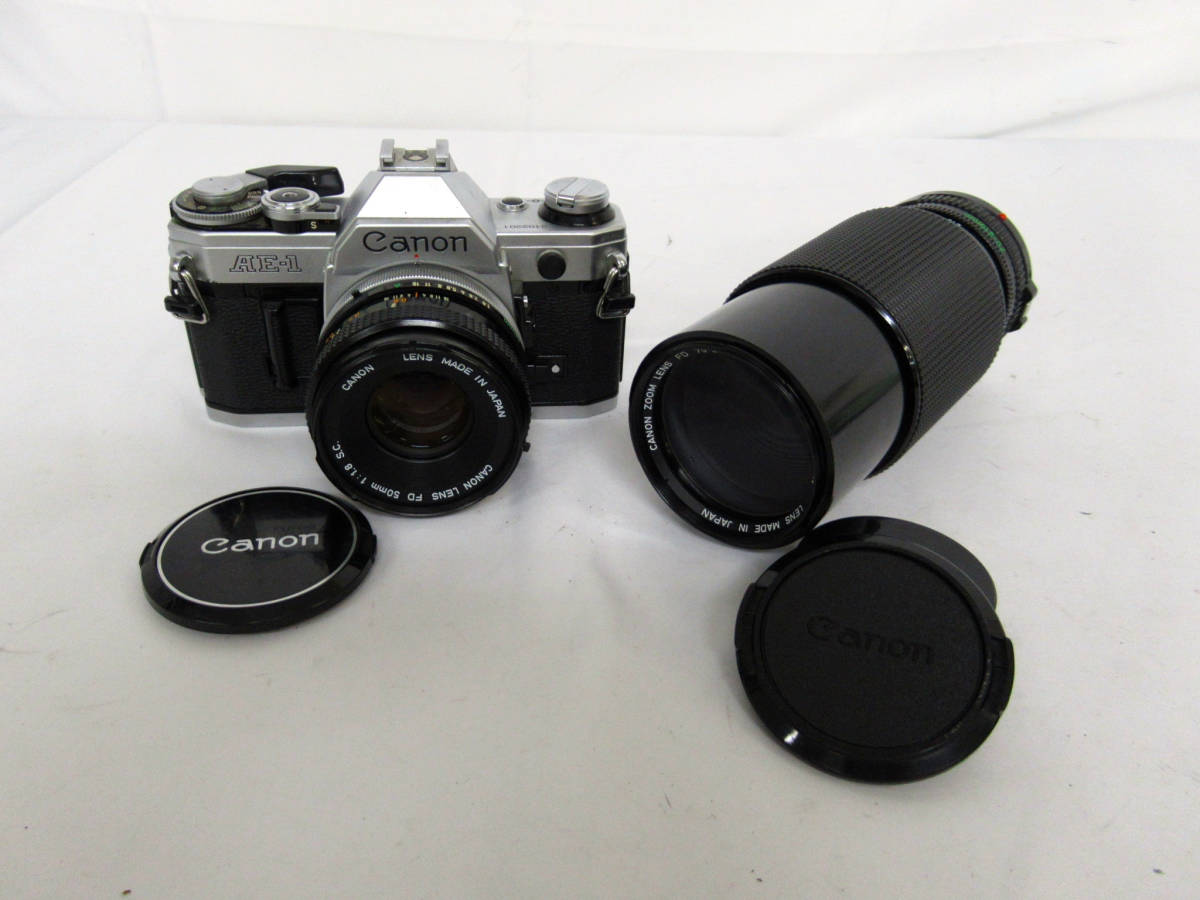 Canonキヤノン】⑤/AE-1 (2102201)/FD 50mm 1:1.8 S.C./70-210mm 1:4