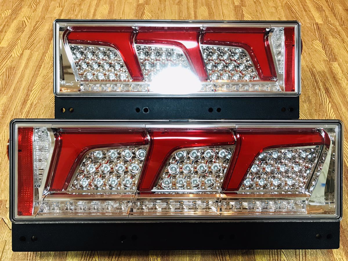 新車外し 小糸 KOITO 3連 LED テールランプ テールライト 大型 オール 