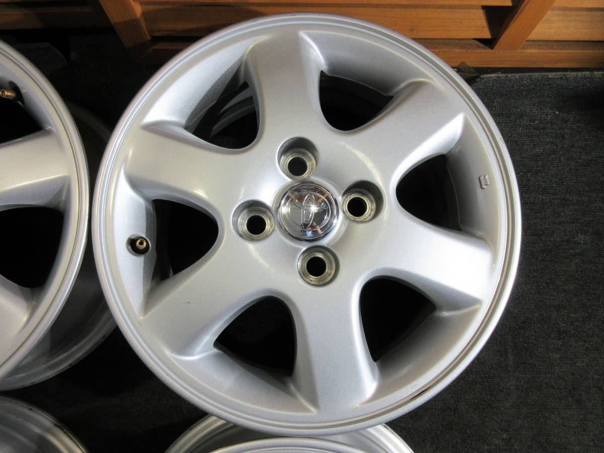 Y3112 ②☆美品☆14インチ6JJ＋45 4穴PCD100 トヨタ 120系