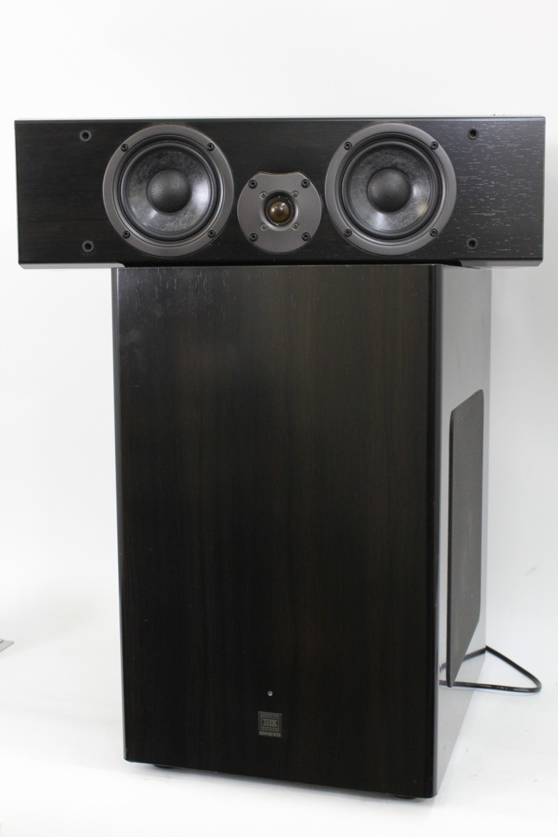 ONKYO オンキョー □ サブウーファー&センタースピーカー [HTS-SW10