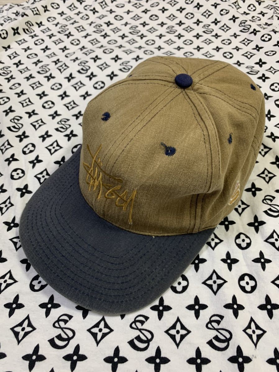 激レア 80s 初期 OLD STUSSY ステューシー ストックロゴ刺繍 ベース 