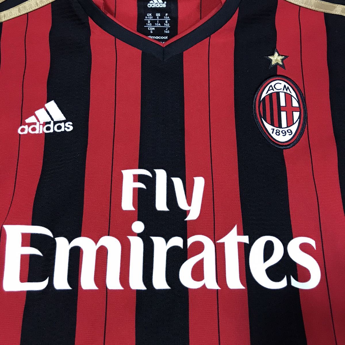 ACミラン 本田圭佑 ユニフォーム adidas アディダス #10 2015-16年 ホームユニフォーム HONDA ホーム 0 半袖 Fly Emirates 13&frasl;14 yuutabon's