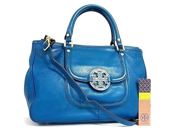 1円 □美品□ TORY BURCH トリーバーチ アマンダ レザー 2WAY ゴールド