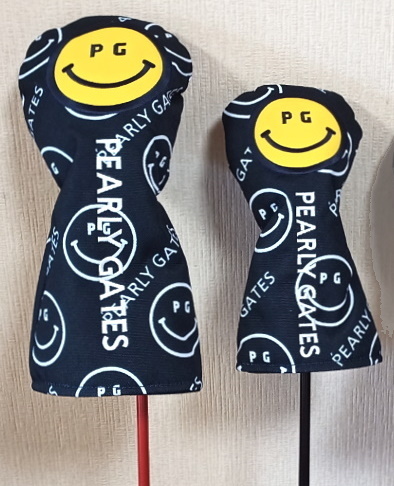 人気セール，低価 掘り出し品 パーリーゲイツ 2点セット ニコマークDesignのヘッドカバー PEARLY GATES 男女兼用 最後の1組 マスター(ウッド用)｜売買されたオークション情報、yahooの商品情報をアーカイブ公開 - オ ヘッドカバー