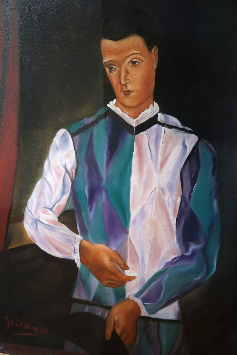 特別出品 パブロピカソ アルルカン 道化師 直筆肉筆油彩画 ピカソ オルセー美術館など来歴 模写 額装 モネ ゴッホ 人物画 売買されたオークション情報 Yahooの商品情報をアーカイブ公開 オークファン Aucfan Com