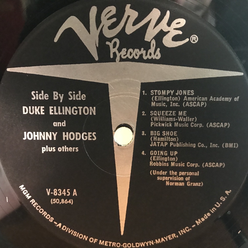 Duke Ellington Johnny Hodges Back & Side HODGES and By LP DUKE