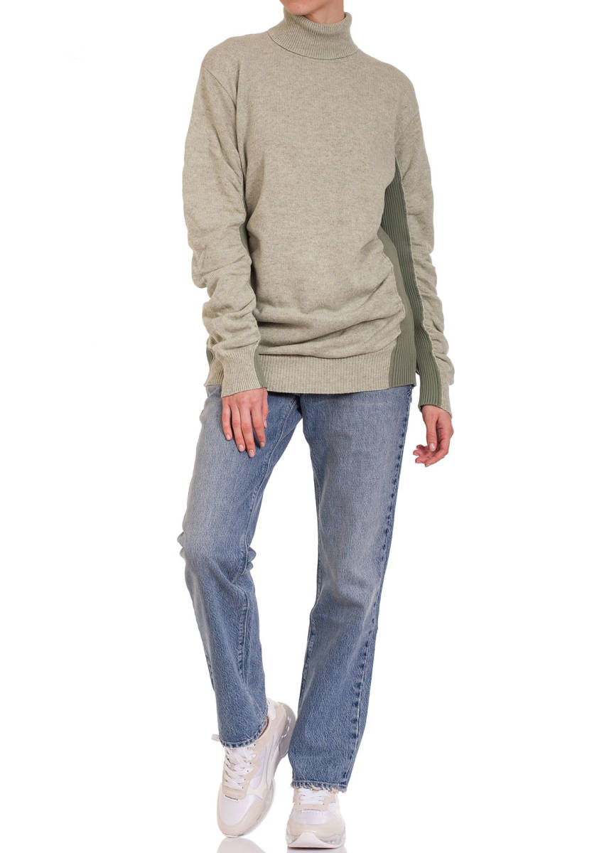 MM6 エムエム6 メゾンマルジェラ ルーシュセーター ウール グリーン  