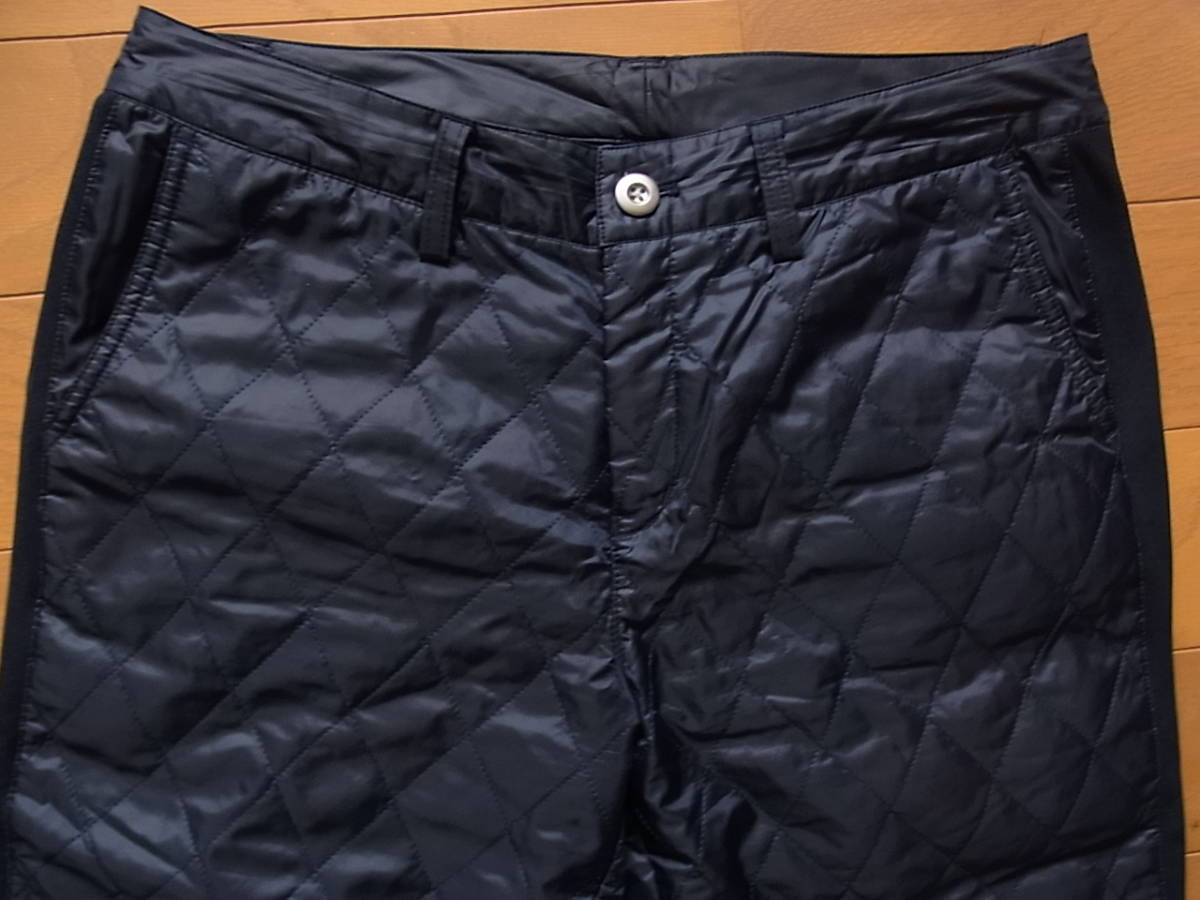 adidas アディダス　中綿ダイヤキルト　ゴルフパンツ　ネイビー_2