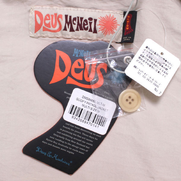 新品19年物 Paul McNeilコラボ DEUS EX MACHINA GOOFY PATROL JACKET 