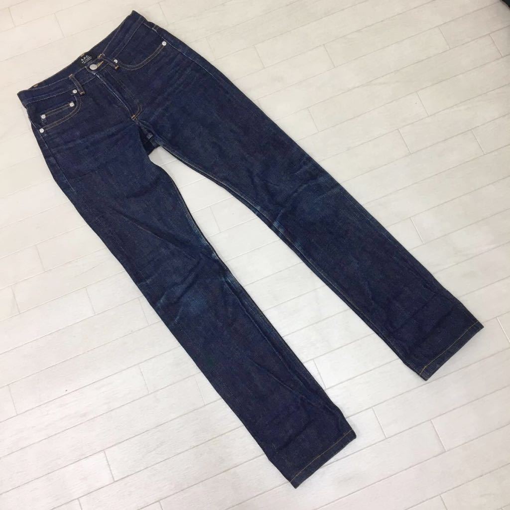 M009 Apc アーペーセー デニム ジーンズ パンツ ストレート ボトムス レディース ボタンフライ 赤耳 綿100 サイズ25 パンツ スラックス 売買されたオークション情報 Yahooの商品情報をアーカイブ公開 オークファン Aucfan Com