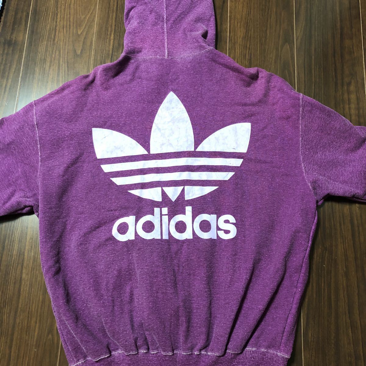 90’s Lサイズ アディダス スウェット パーカー adidas レア ビックシルエット オーバーサイズ デサント 90年代 adidas アディダス スウェットパーカー L☆トレフォイル 黒 アディダスオリジナルス